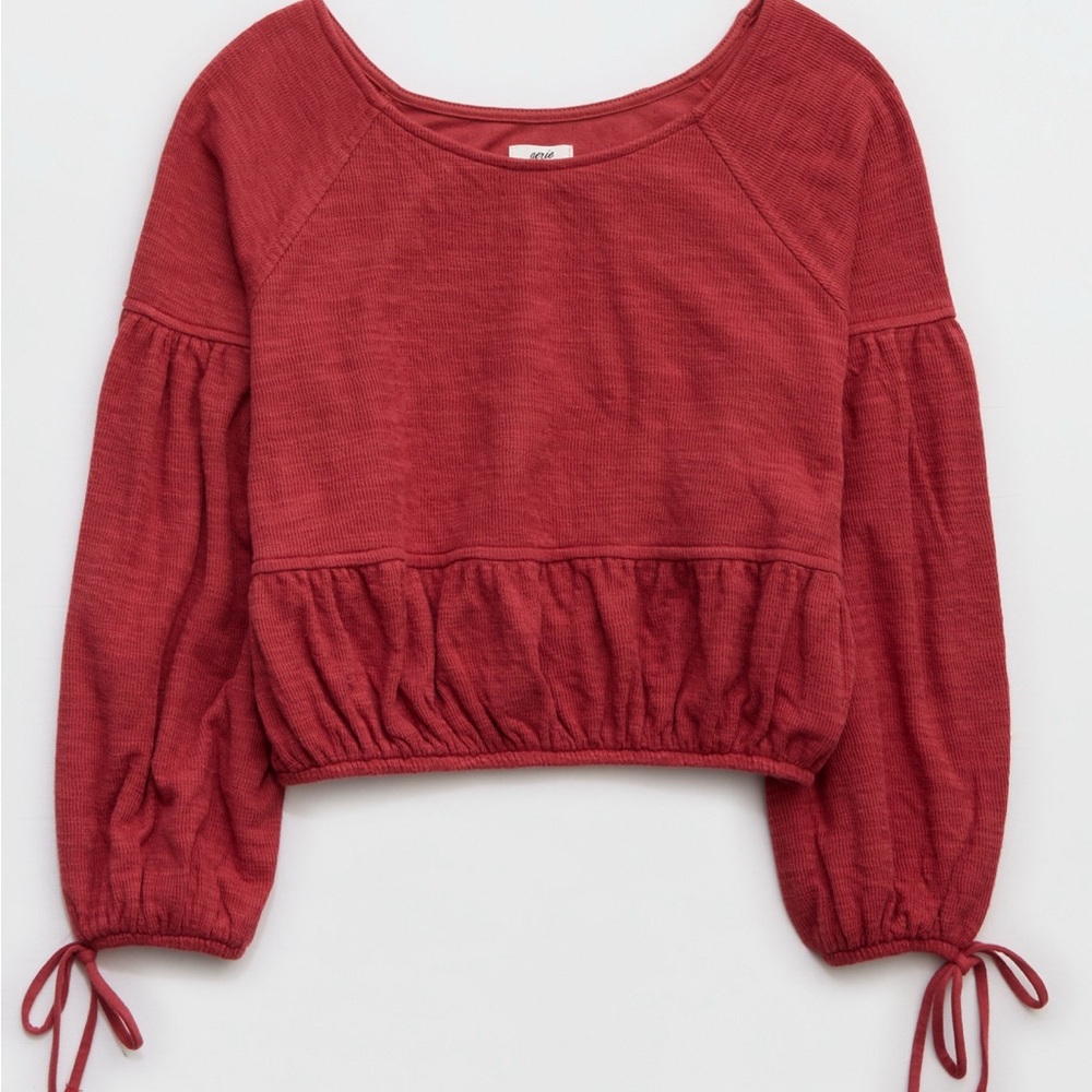 ☀️aerie Endless Summer Cropped Sweatshirt Size M